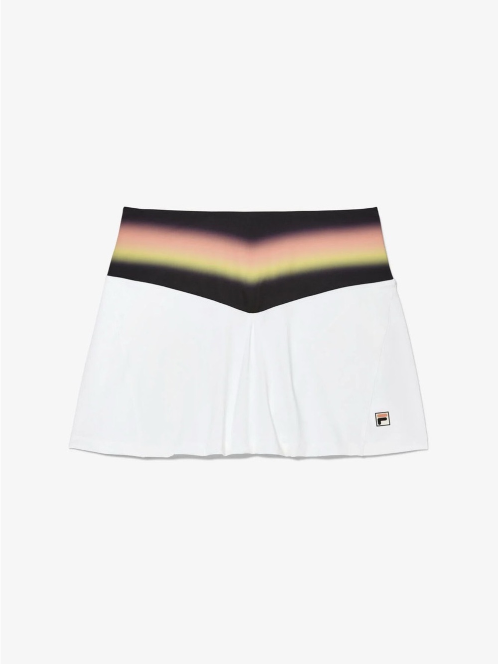 FILA Back Spin White Skort with Gradient Waistband EUC Size Small